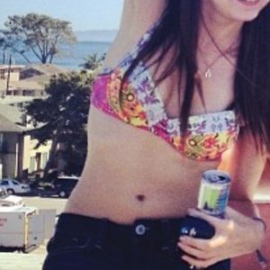 Fun multi colored/ patterned bikini top